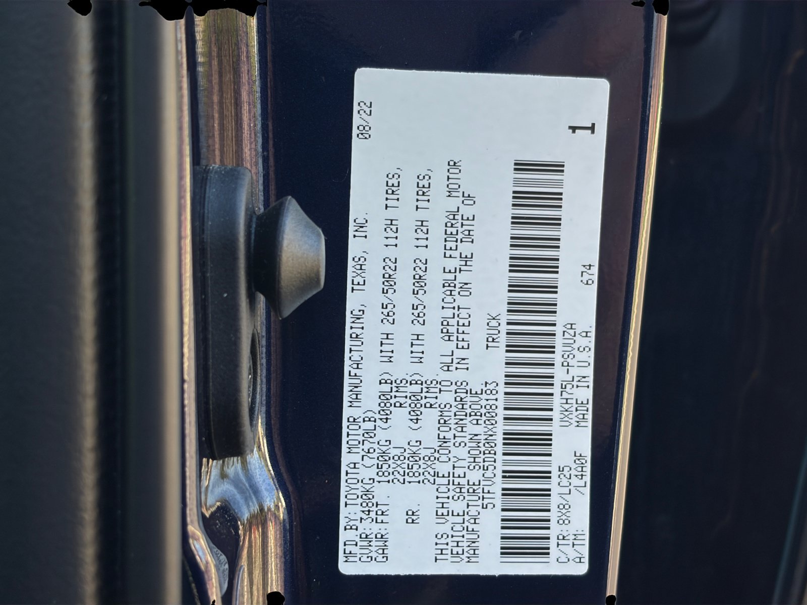 Used 2022 Toyota Tundra Capstone AWD/4WD image 34