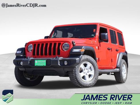 Used 2021 Jeep Wrangler Unlimited Sport w/ Sun And Sound Package AWD/4WD image 1