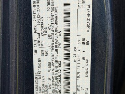 Used 2018 Lincoln MKC Select w/ Select Plus Package FWD image 31