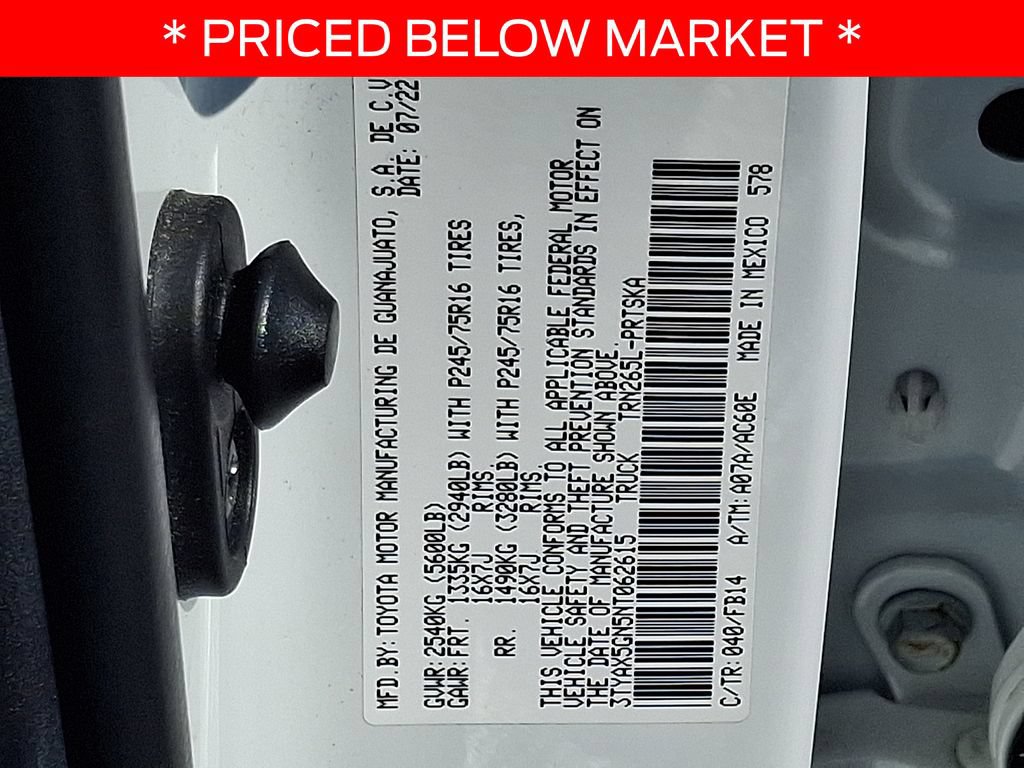 Used 2022 Toyota Tacoma SR w/ SR Convenience Package RWD image 24