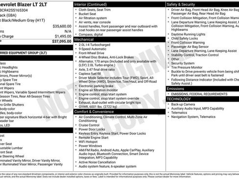 New 2025 Chevrolet Blazer LT image 6