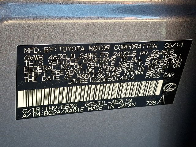 Used 2014 Lexus IS 350 w/ F Sport Package RWD image 29