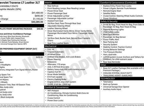 Used 2021 Chevrolet Traverse LT image 6