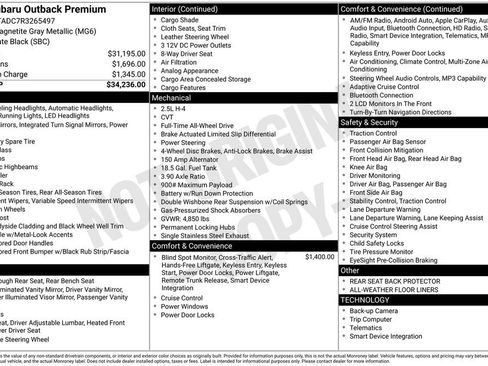 Certified 2024 Subaru Outback Premium image 18
