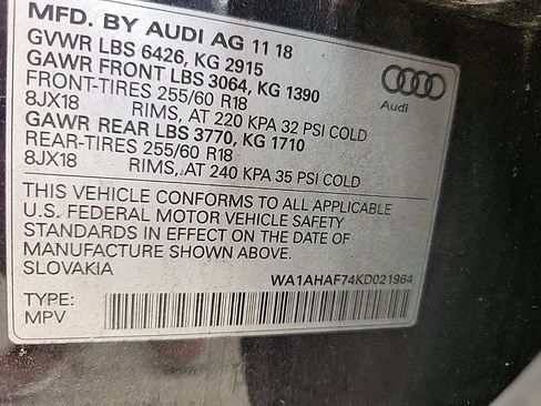 Used 2019 Audi Q7 2.0T Premium w/ Convenience Package AWD/4WD image 8