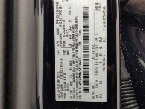 Certified 2022 Ford F150 XLT w/ Equipment Group 302A High image 48