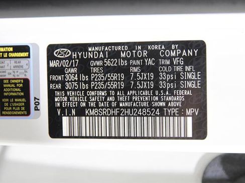 Used 2017 Hyundai Santa Fe Limited AWD/4WD image 25