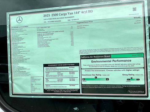 New 2025 Mercedes-Benz Sprinter 2500 image 17