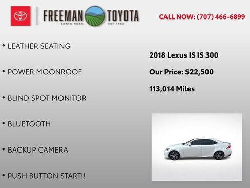 Used 2018 Lexus IS 300 w/ Accessory Package 2 image 5