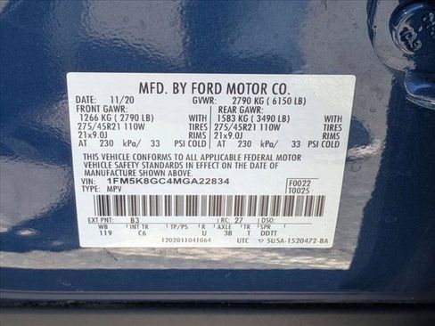 Used 2021 Ford Explorer ST w/ Equipment Group 401A AWD/4WD image 27