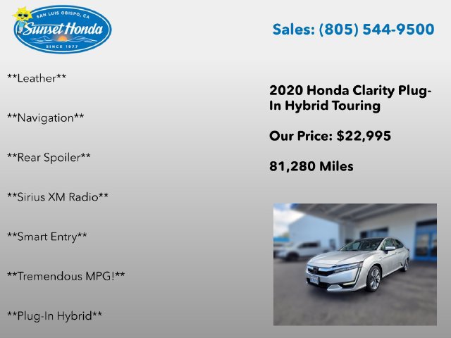 Used 2020 Honda Clarity Touring image 7