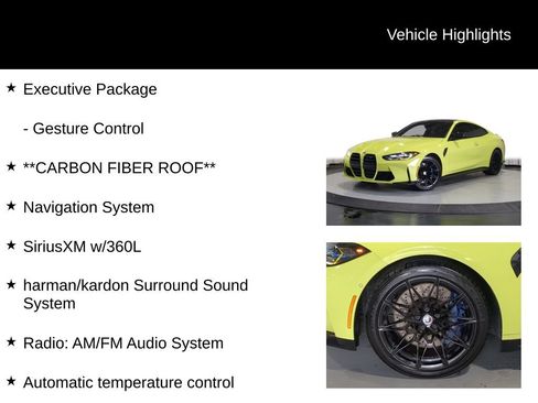 Used 2022 BMW M4 xDrive Competition w/ Executive Package AWD/4WD image 13