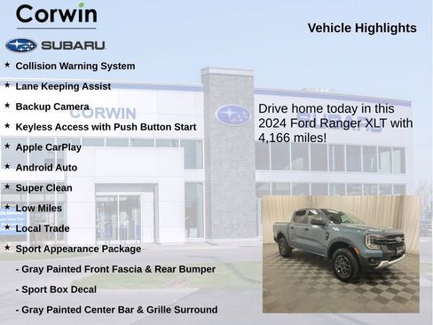 Used 2024 Ford Ranger XLT w/ Equipment Group 301A High AWD/4WD image 6