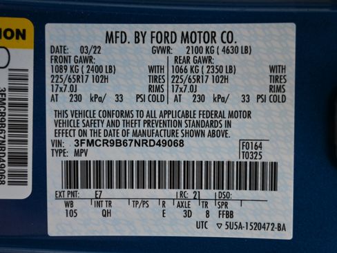 Used 2022 Ford Bronco Sport Big Bend w/ Convenience Package AWD/4WD image 18