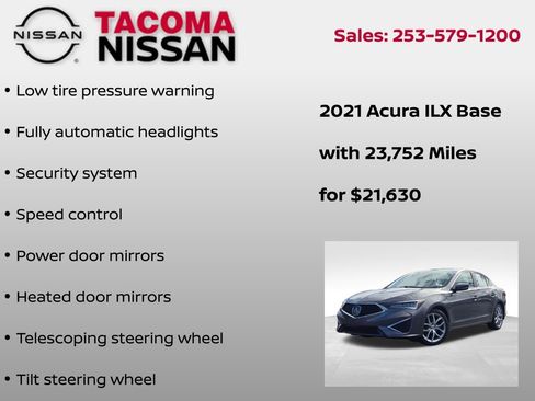 Used 2021 Acura ILX FWD image 12