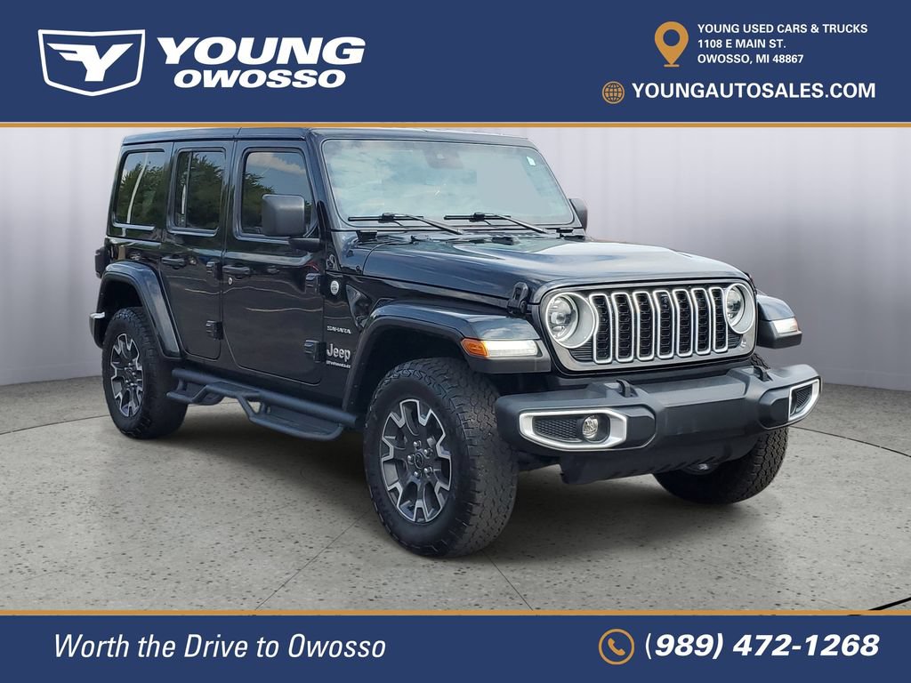Used 2024 Jeep Wrangler Unlimited Sahara w/ Technology Group AWD/4WD image 2