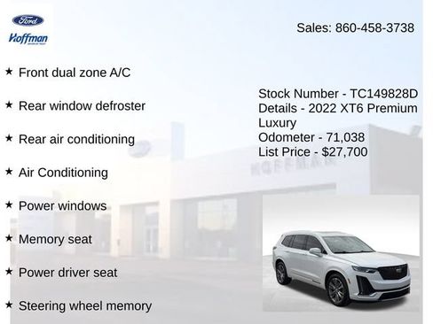 Used 2022 Cadillac XT6 Premium Luxury AWD/4WD image 15