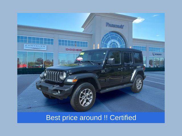 Certified 2025 Jeep Wrangler Unlimited Sport AWD/4WD image 1
