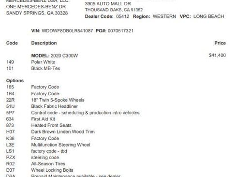 Used 2020 Mercedes-Benz C 300 C 300 image 2