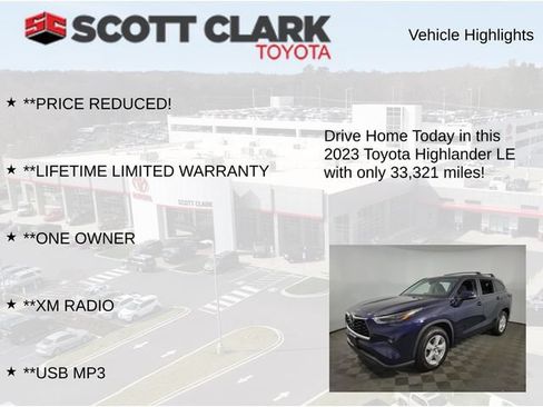 Used 2023 Toyota Highlander LE FWD image 13