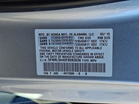 Used 2015 Honda Odyssey EX image 27