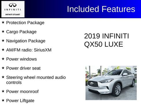 Used 2019 INFINITI QX50 Luxe w/ Navigation Package image 2