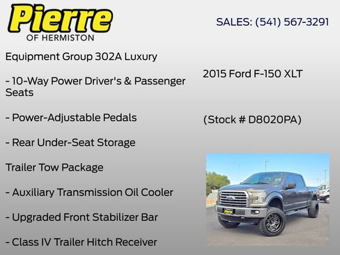 Used 2015 Ford F150 XLT w/ Equipment Group 302A Luxury AWD/4WD image 18