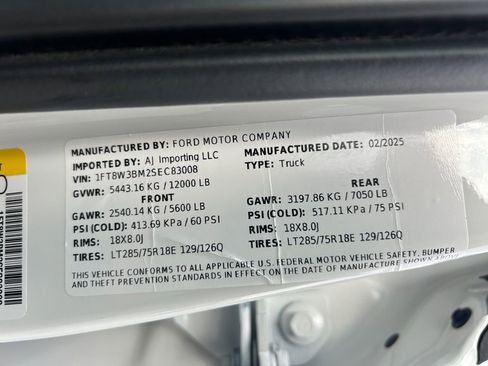 Used 2025 Ford F350 Platinum w/ Tremor Off-Road Package image 28