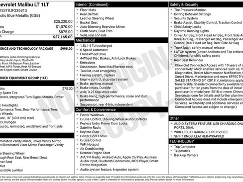 Used 2018 Chevrolet Malibu LT image 5