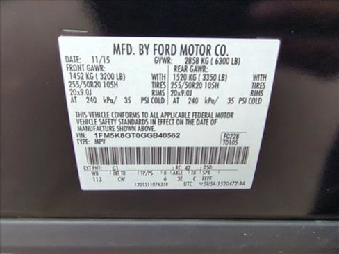 Used 2016 Ford Explorer Sport w/ Equipment Group 401A image 16