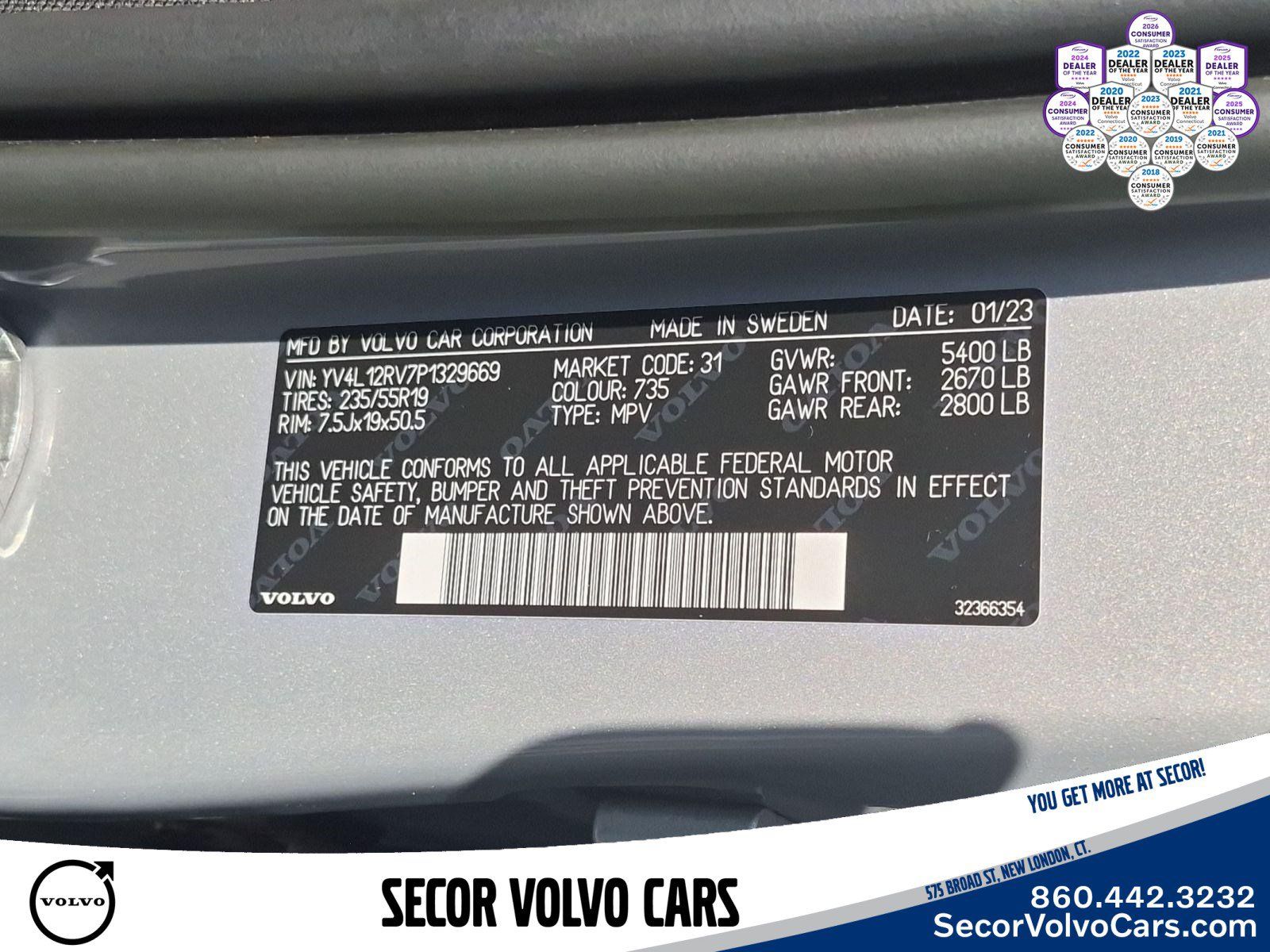 Used 2023 Volvo XC60 B5 Core AWD/4WD image 26