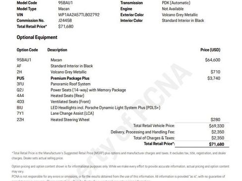 Certified 2026 Porsche Macan AWD/4WD image 6