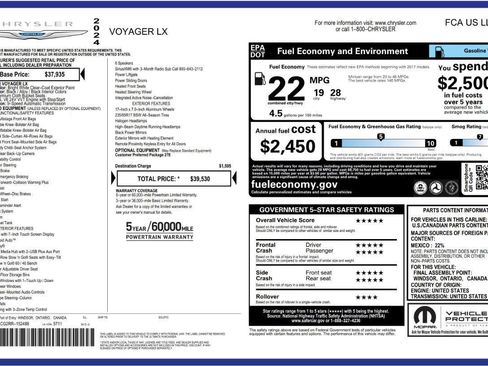 Used 2024 Chrysler Voyager LX image 8