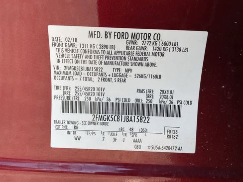 Used 2018 Ford Flex SEL w/ Equipment Group 202A image 31