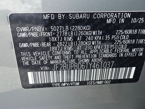 Used 2026 Subaru Outback Premium image 35