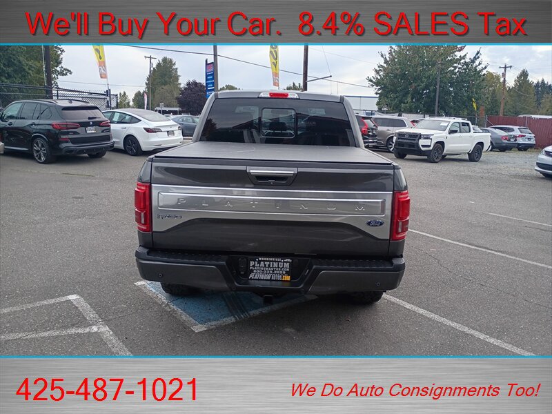 Used 2015 Ford F150 Platinum w/ Equipment Group 701A Luxury AWD/4WD image 8