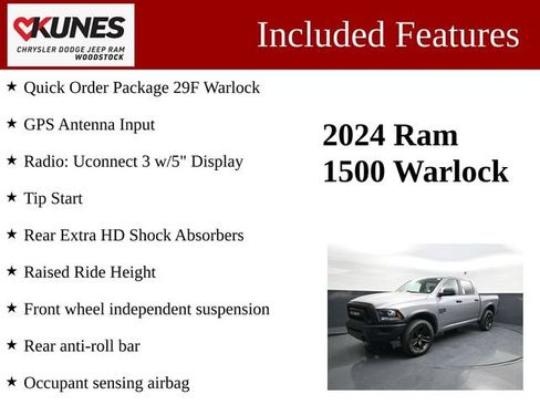 Used 2024 RAM 1500 Warlock AWD/4WD image 3