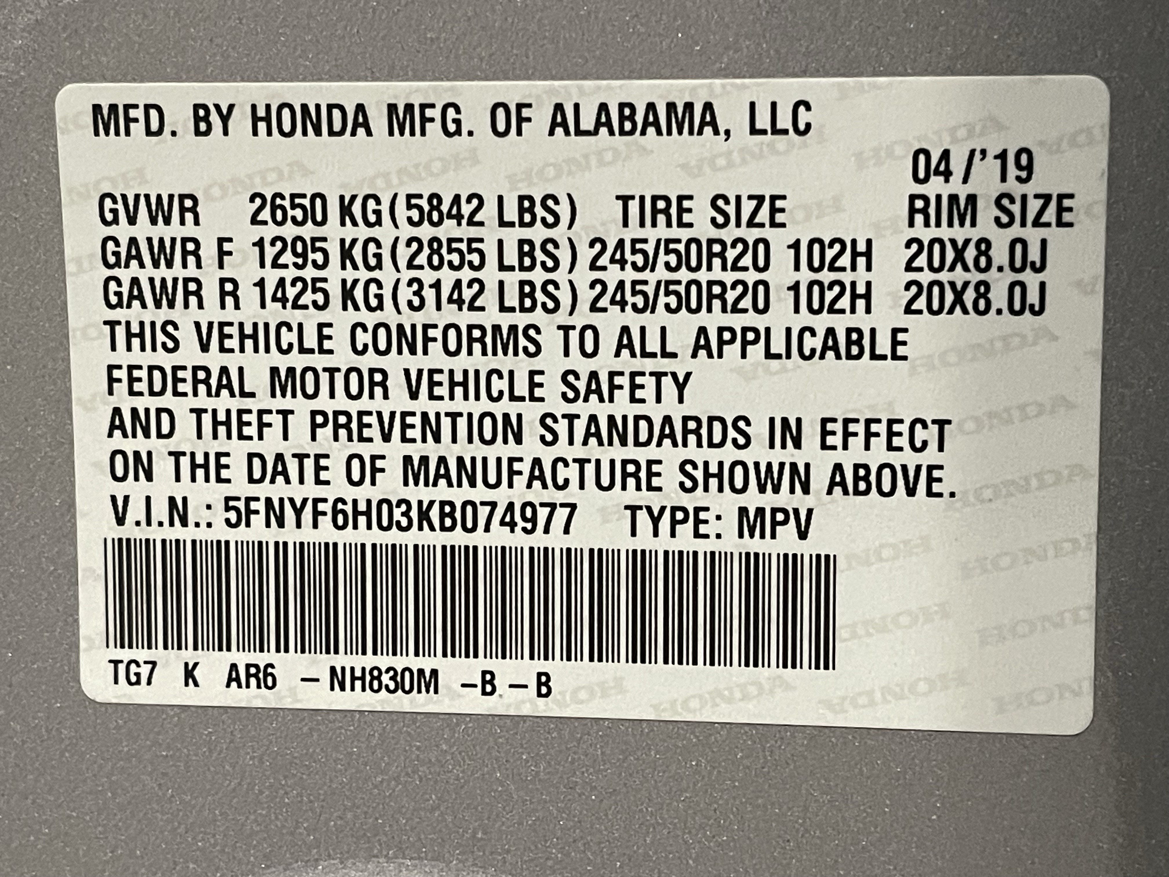 Used 2019 Honda Pilot Elite image 25