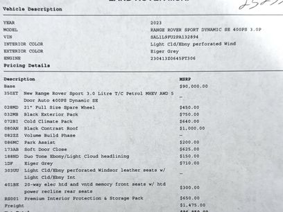 Used 2023 Land Rover Range Rover Sport SE Dynamic