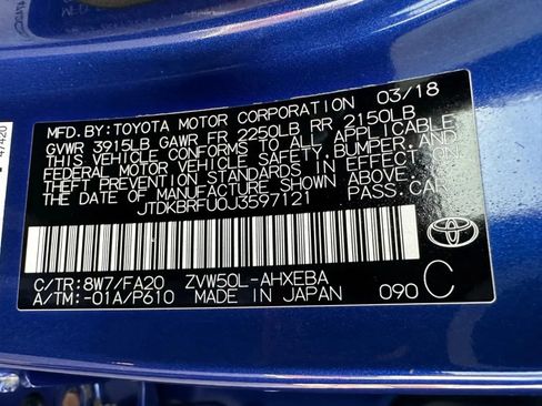 Used 2018 Toyota Prius Two image 36