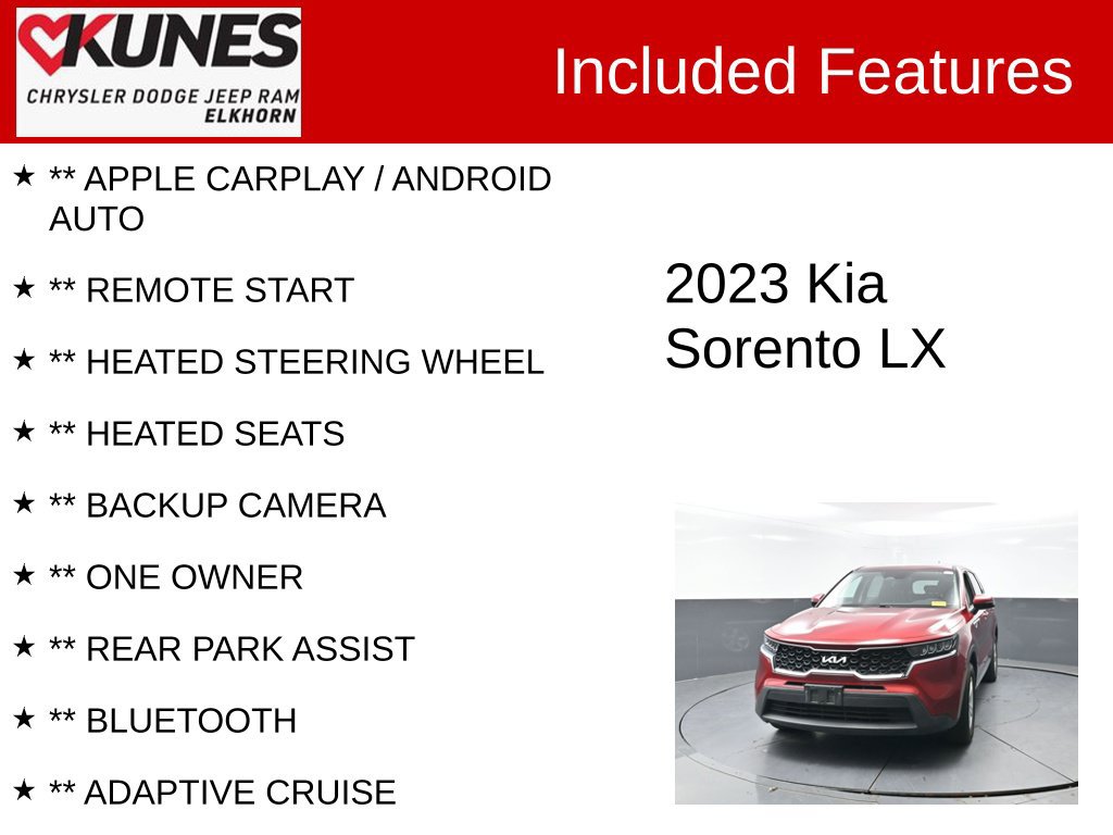 Used 2023 Kia Sorento LX AWD/4WD image 3