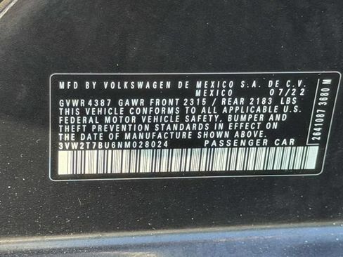Certified 2022 Volkswagen Jetta GLI Autobahn w/ GLI Black Package FWD image 19
