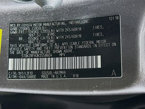 Used 2019 Toyota Highlander XLE image 12