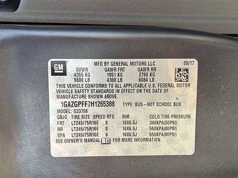 Used 2017 Chevrolet Express 3500 LT w/ LT Preferred Equipment Group RWD image 10