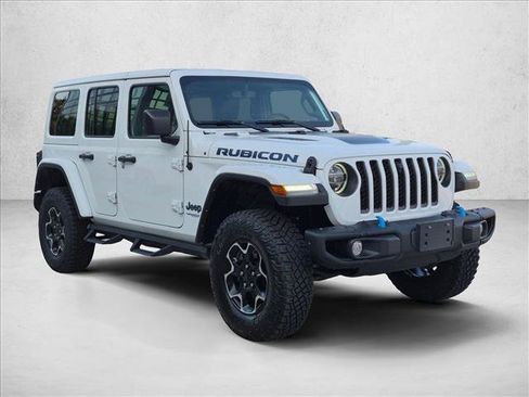 Used 2021 Jeep Wrangler Unlimited Rubicon 4xe w/ Steel Bumper Group AWD/4WD image 3