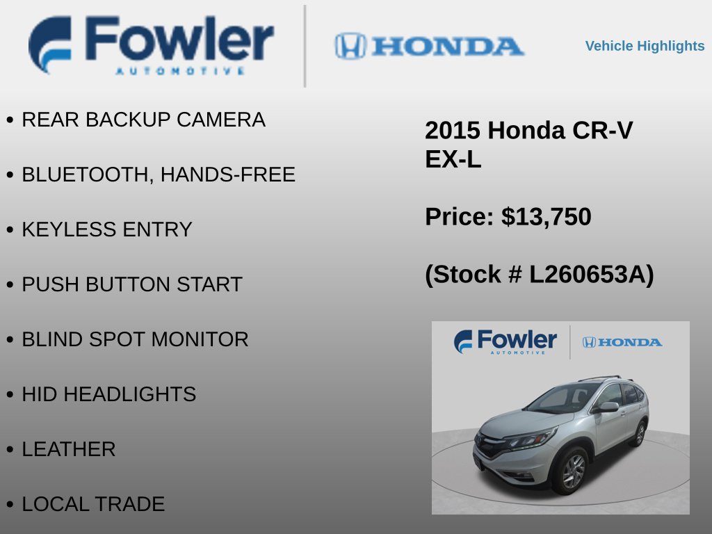 Used 2015 Honda CR-V EX-L image 4