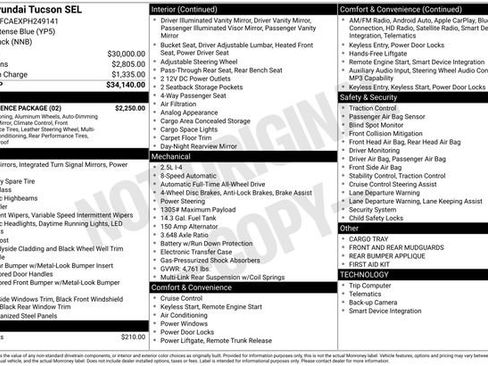 Used 2023 Hyundai Tucson SEL w/ Convenience Package AWD/4WD image 6