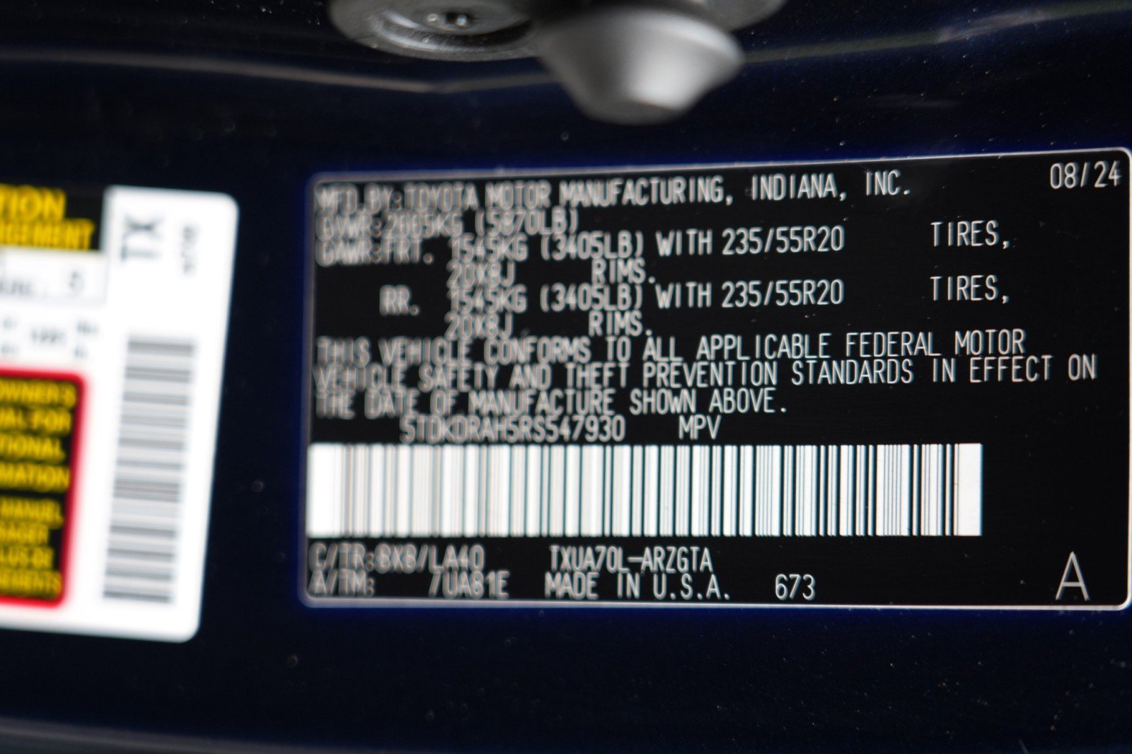 Used 2024 Toyota Highlander Platinum FWD image 50