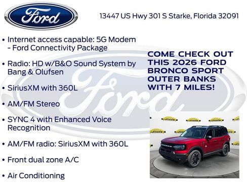 New 2026 Ford Bronco Sport Outer Banks w/ Outer Banks Tech Package+ image 20