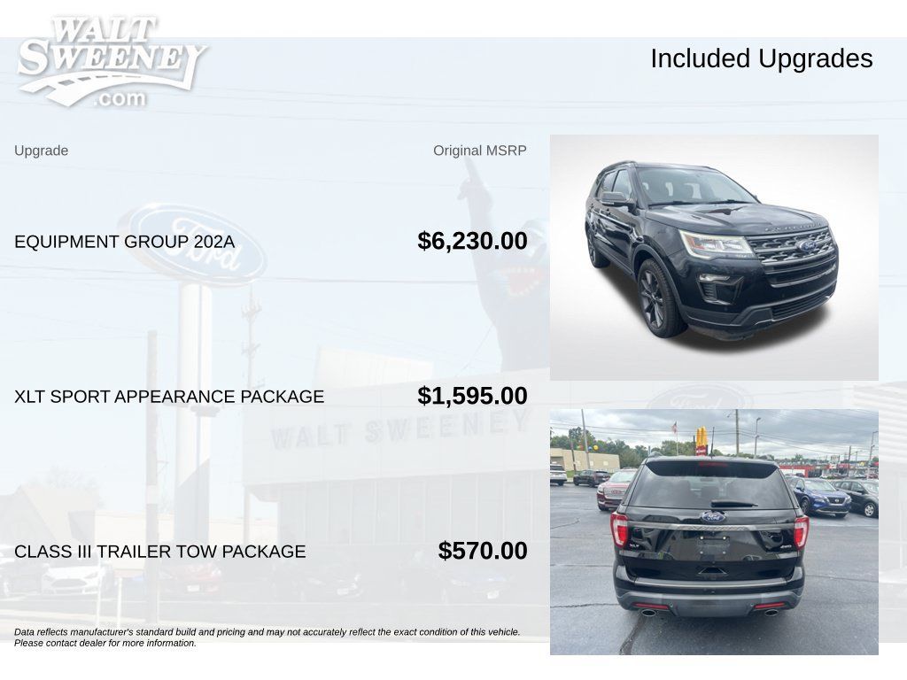 Used 2019 Ford Explorer XLT w/ Equipment Group 202A AWD/4WD image 11